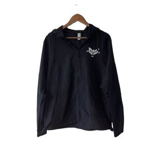 NWT The Masked Singer Black Windbreaker Jacket Size Medium